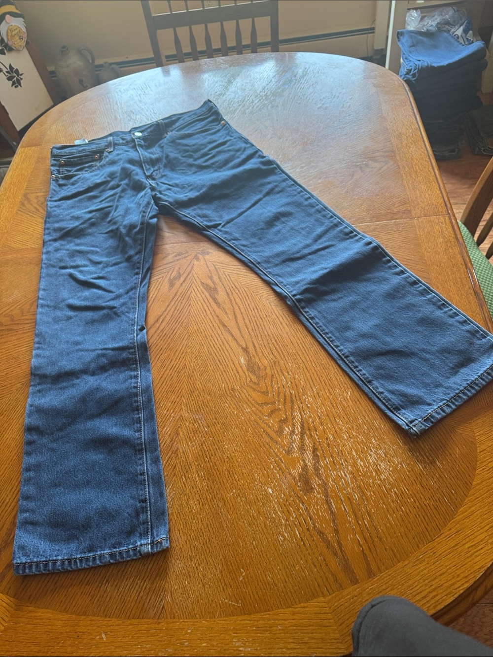 Levi's Dark Blue Bootcut Jeans - Classic Five-Pocket